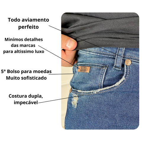Calça Jeans Premium - Ellus - Preto Escovado