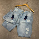 Bermuda Jeans Premium - Tommy Hilfiger - Azul Claro Escovado