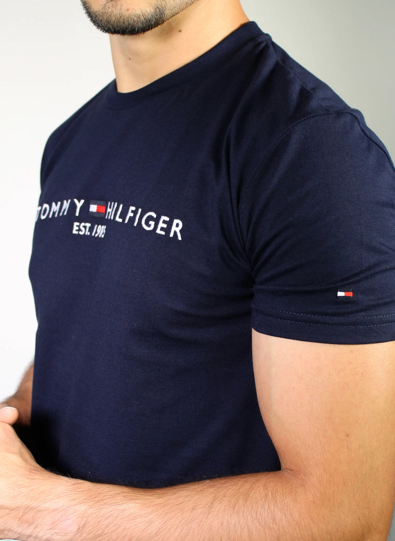 Camiseta Premium -Tommy Hilfinger - Azul Marinho