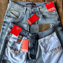 Calça Jeans Premium - Diesel - Azul Claro Escovado