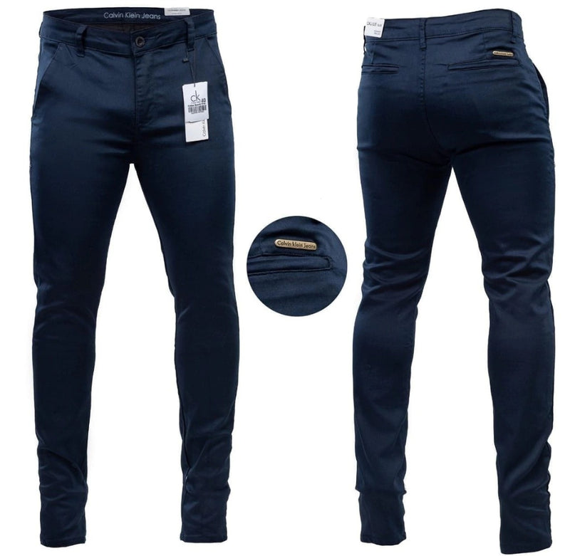 Calça de Sarja - Calvin Klein - Azul Marinho
