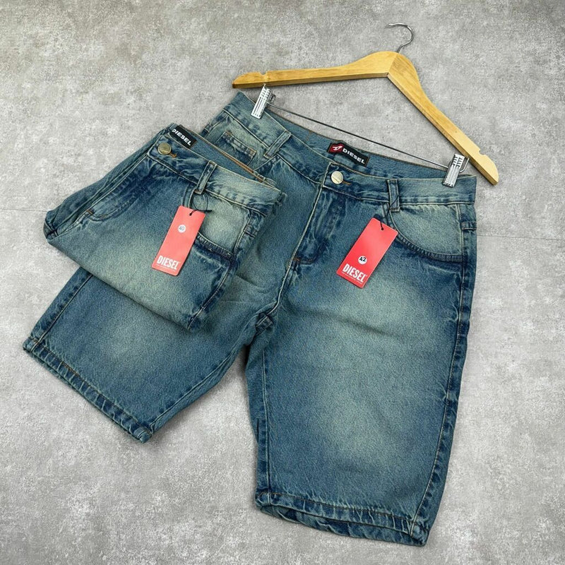 Bermuda Jeans- Diesel - Azul Esverdeada
